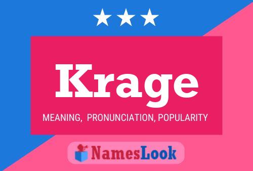 Krage Name Poster