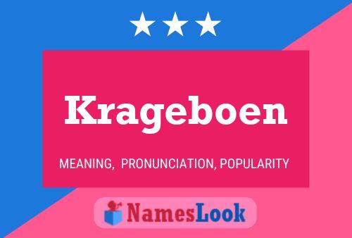 Krageboen Name Poster