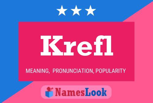 Krefl Name Poster