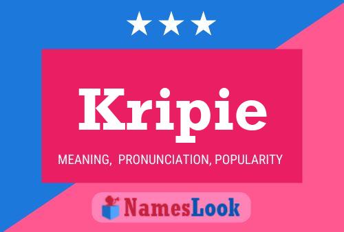 Kripie Name Poster