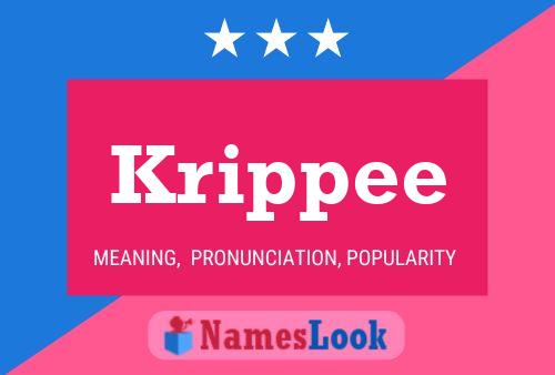 Krippee Name Poster