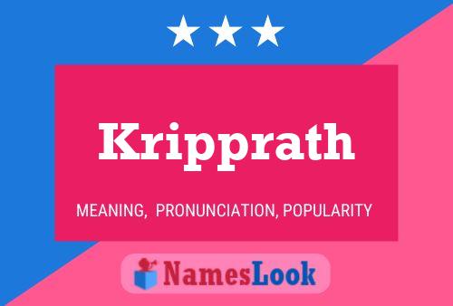 Kripprath Name Poster