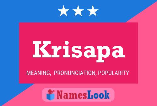 Krisapa Name Poster