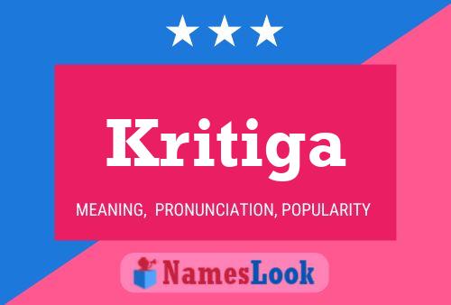 Kritiga Name Poster