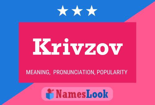 Krivzov Name Poster