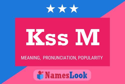 Kss M Name Poster