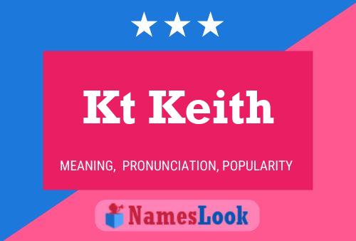 Kt Keith Name Poster