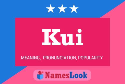 Kui Name Poster