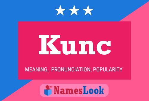 Kunc Name Poster