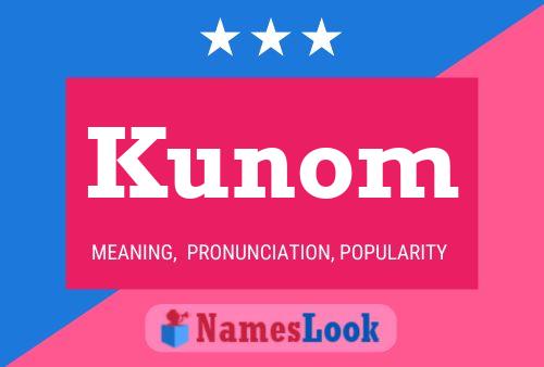 Kunom Name Poster