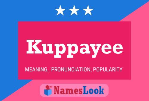 Kuppayee Name Poster