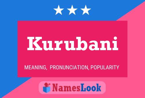 Kurubani Name Poster