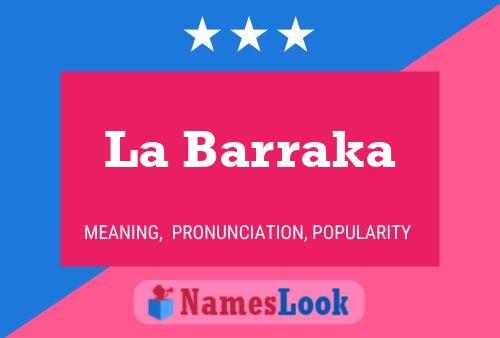 La Barraka Name Poster