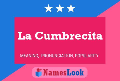 La Cumbrecita Name Poster