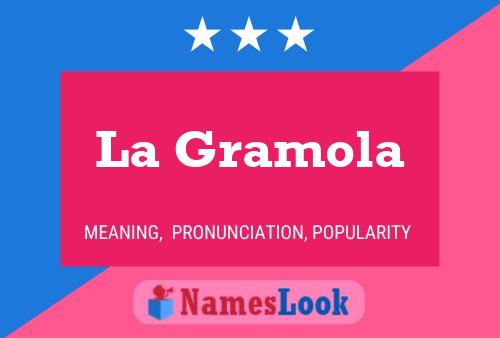 La Gramola Name Poster