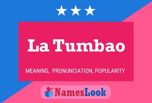 La Tumbao Name Poster