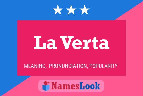 La Verta Name Poster