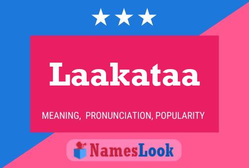 Laakataa Name Poster