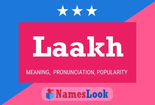 Laakh Name Poster