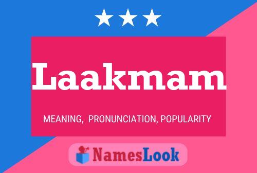 Laakmam Name Poster