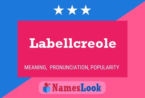 Labellcreole Name Poster