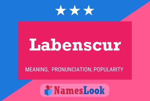 Labenscur Name Poster