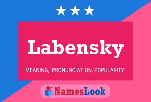 Labensky Name Poster