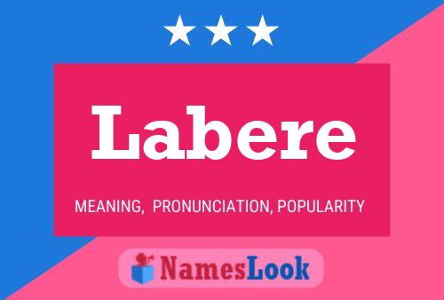 Labere Name Poster