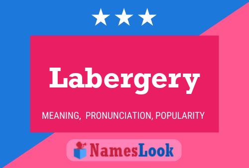 Labergery Name Poster