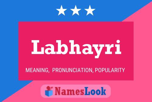 Labhayri Name Poster