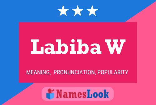 Labiba W Name Poster