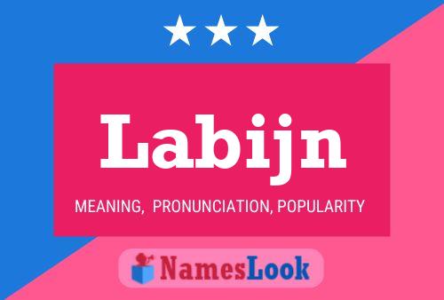 Labijn Name Poster