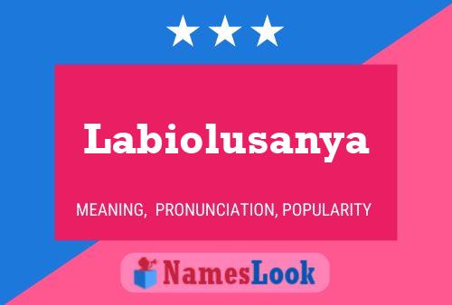 Labiolusanya Name Poster