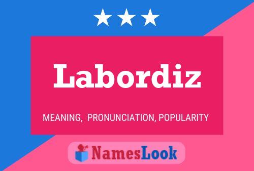 Labordiz Name Poster