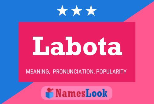 Labota Name Poster