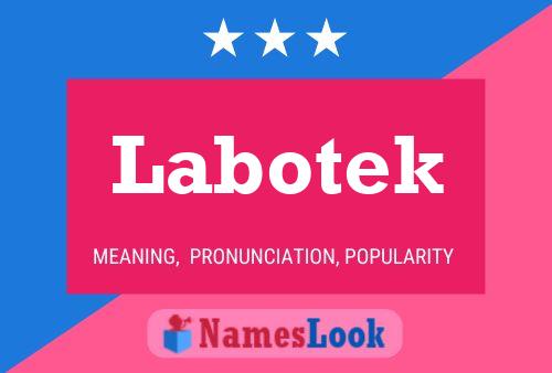 Labotek Name Poster