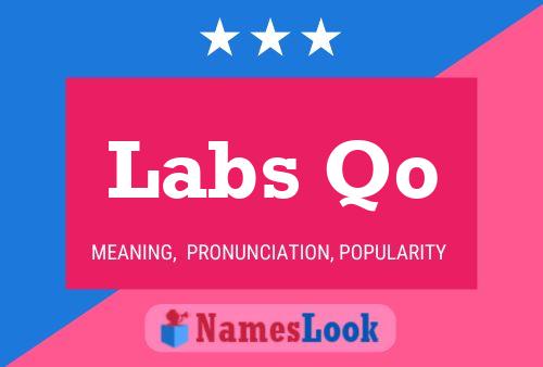 Labs Qo Name Poster