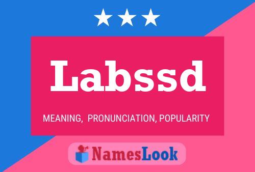 Labssd Name Poster