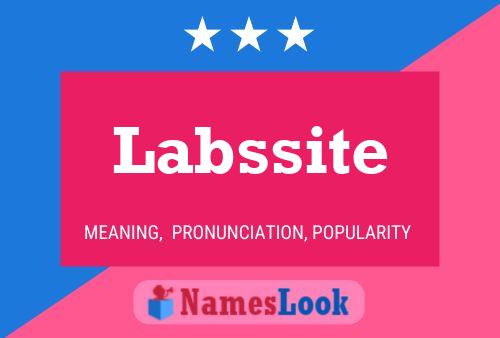 Labssite Name Poster