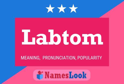 Labtom Name Poster