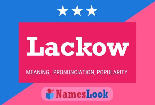 Lackow Name Poster