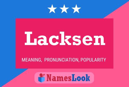 Lacksen Name Poster