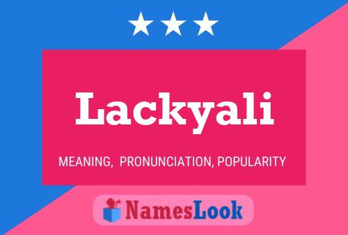 Lackyali Name Poster