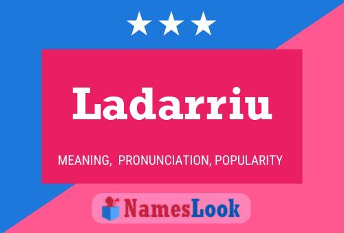 Ladarriu Name Poster