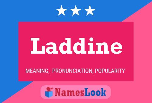 Laddine Name Poster