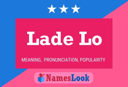 Lade Lo Name Poster