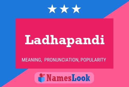 Ladhapandi Name Poster