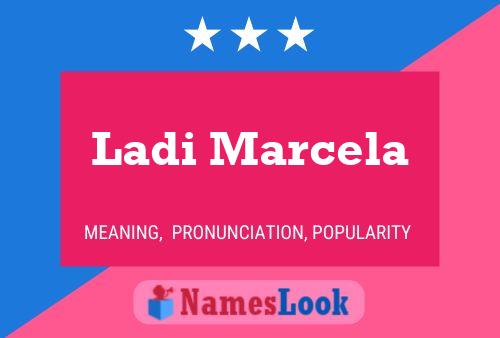 Ladi Marcela Name Poster