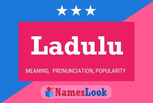 Ladulu Name Poster