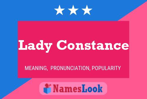 Lady Constance Name Poster